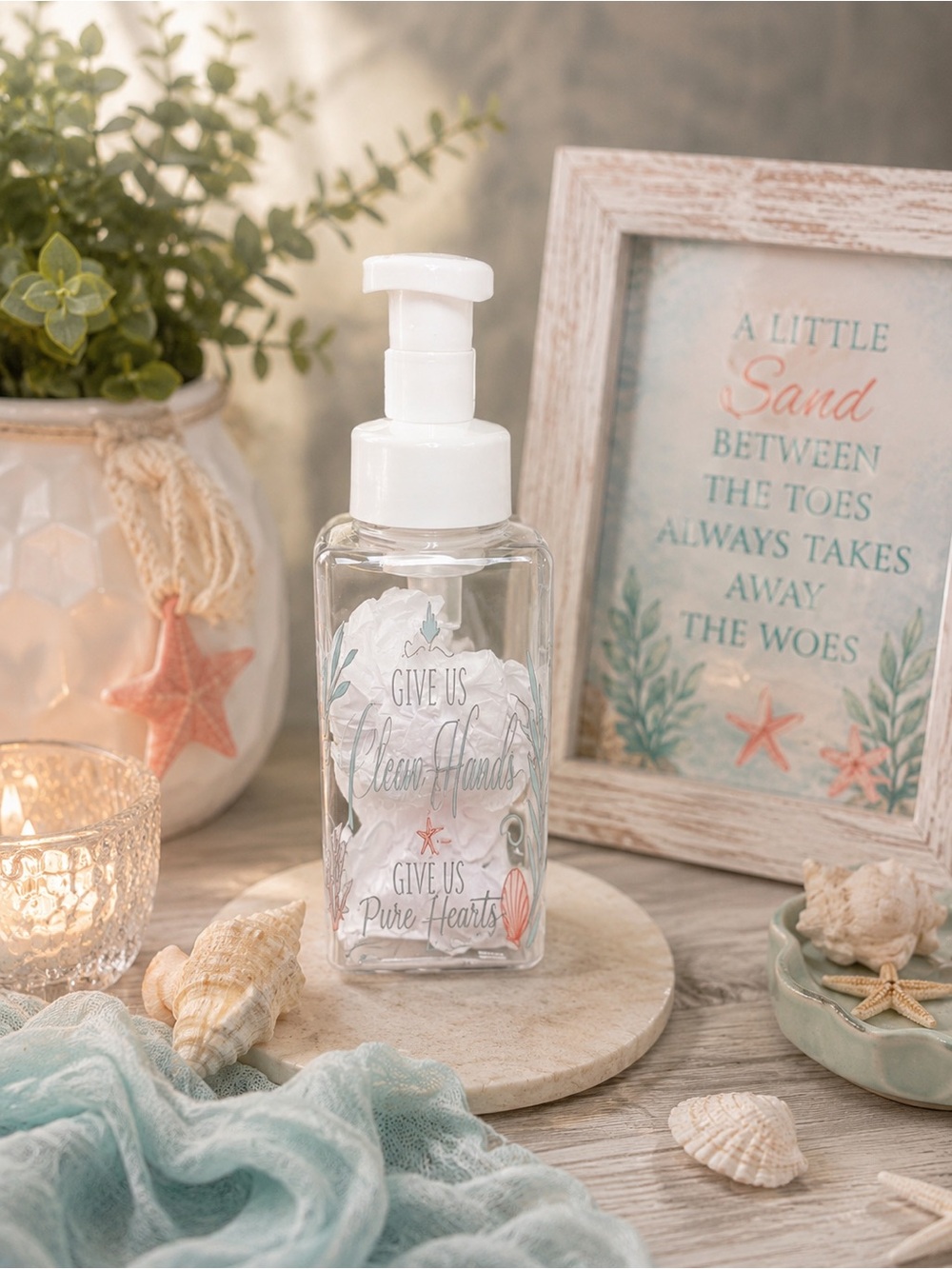 Clean Tides & Pure Hearts | Pump & Pour™ 16 oz Refillable Dispenser